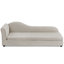 Canapé surdimensionné pour chiens de taille moyenne / grande - dossier moderne à vagues irrégulières, accoudoir simple, tissu en lin respirant de qualité supérieure, coussin doux et pieds en plastique bas - beige-1135195203