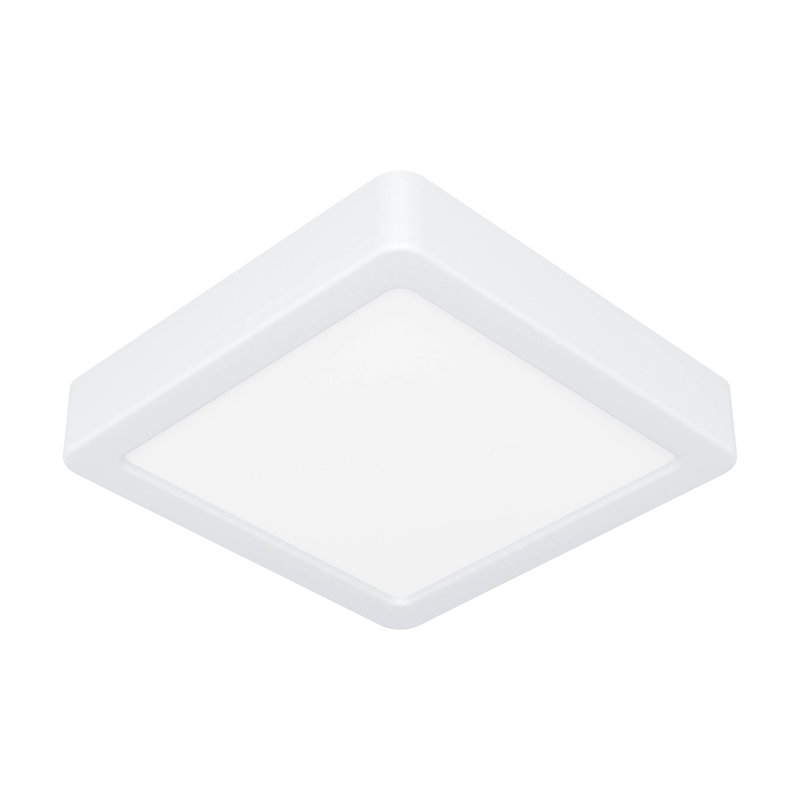 Plastic Flush Mount, White, White