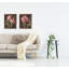 « harmonieuse rose black & hortensias », ensemble de 2 reproductions d’art en acrylique-32264759-32456932