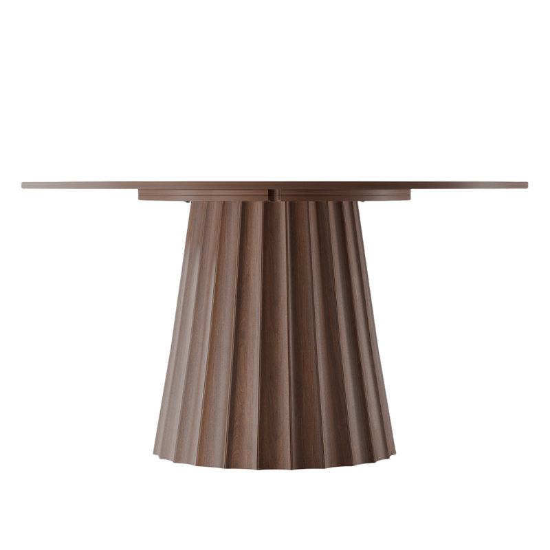 Table de salle à manger en bois massif, H 30 po x L 60 po x l 60 po, Noyer