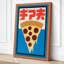 Pizza and Characters Retro - Wrapped Canvas-2057144986-2057144962