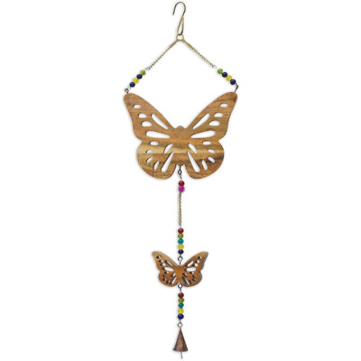 Papillon naturel avec or antique