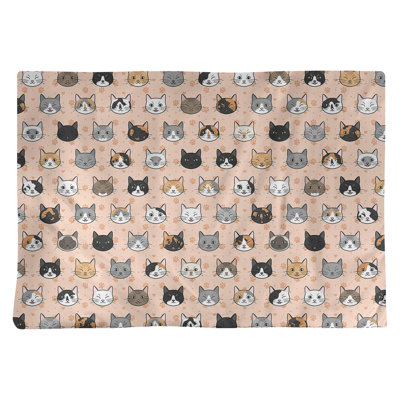 Napperon en coton 18 po Kitty Cat