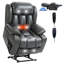 Dual Motor Infinite Position Up To 350 LBS Leatherair Power Lift Recliner Chair