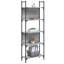 Scheld 166.5cm H x 60.5cm W Metal Standard Bookcase-1312538263