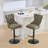 Aged And Retro PU Swivel Barstools Adjusatble Seat Height From 26-33 Inch, Modern Bar Stools With Backs Comfortable Tufted For Home Pub And Kitchen Island (Set Of 2)-1323444759