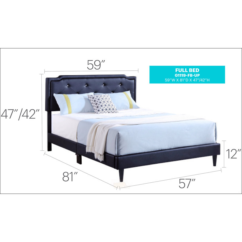 Sleek And Functional Full Bed