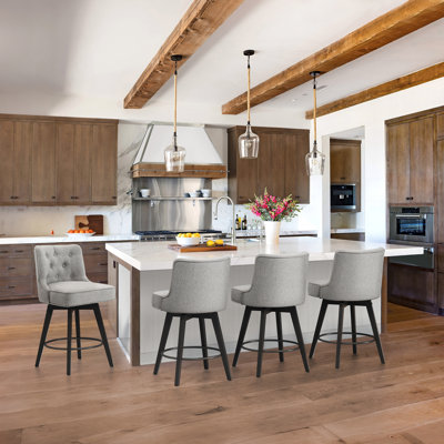 Dryver Swivel Upholstered Counter Stool