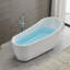 Baignoire autoportante en acrylique 67 po x 32 po Cora-83665414