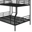 Full XL Over Queen Metal Bunk Bed-565232541