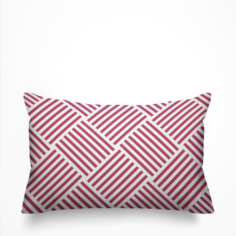 Housse et insert de coussin d'extérieur Langley, Magenta