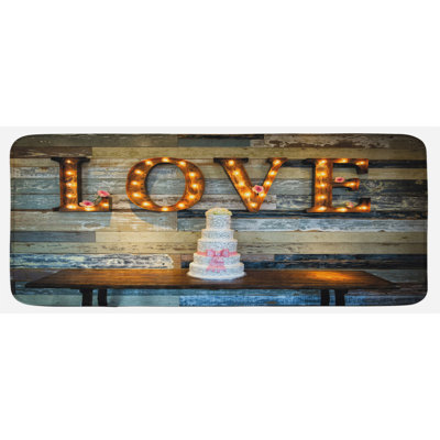 Country/Cottage Solid Color Polyester Kitchen Mat