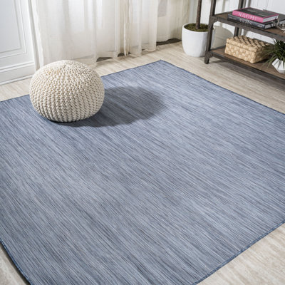 Tapis intérieur / extérieur bleu Amidon