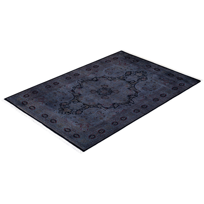 Fine Vibrance One-of-a-Kind 4' 8" X 6' 8" Hand Knotted Area Rug