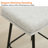 26" Upholstered Backless Saddle Bar Stool with Metal Frame-5290095-209194