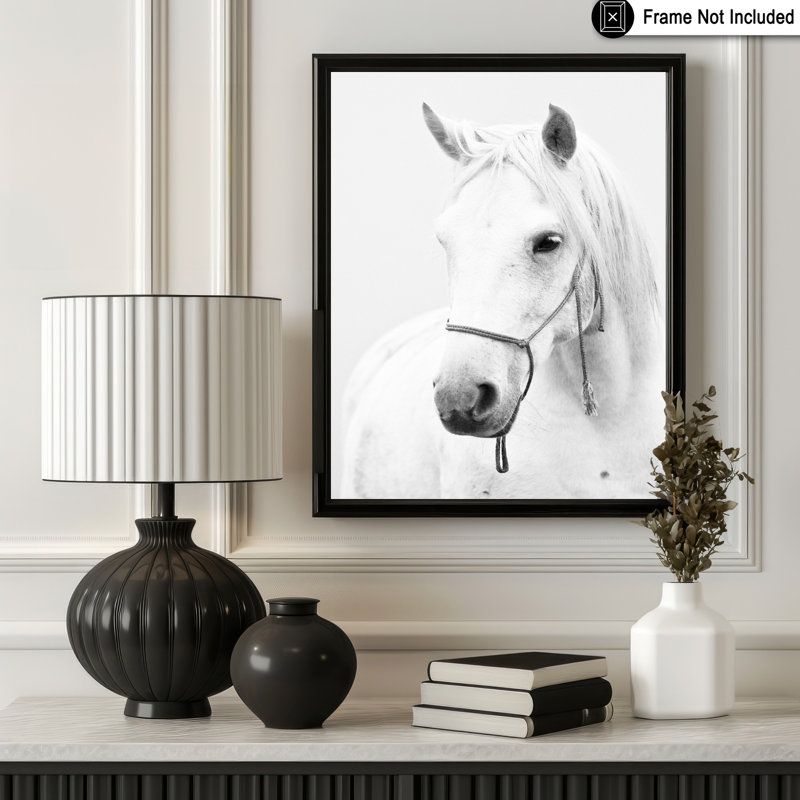 Portrait de cheval blanc, Unframed, Poster, 11"H x 14"W