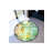 Green Traditional Patterned Round Woven Base Vintage Decorative Carpet-11434995
