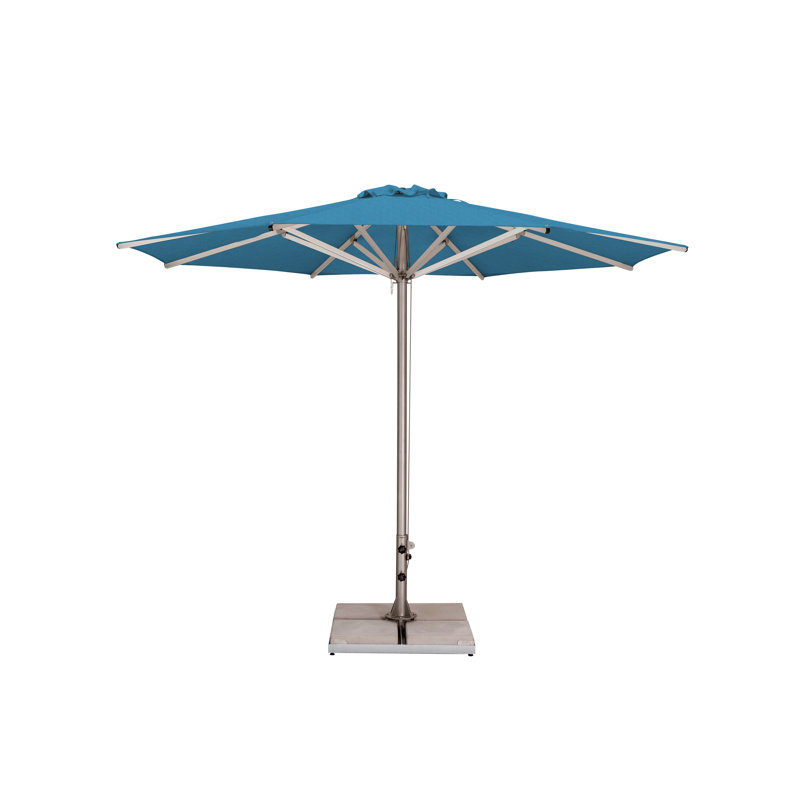 Storm 11.5' Round Umbrella, Paver Frame, Natural