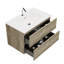 Meuble-lavabo moderne 30 po en chêne brut avec lavabo, trop-plein, glissières de tiroir silencieuses, 20% de rangement supplémentaire, poignée minimaliste - armoire, meuble-lavabo mural à planches E1 de haute qualité, lavabo en céramique intégré,-974854483
