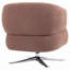 Chaise d'appoint pivotante rembourrée-235457484