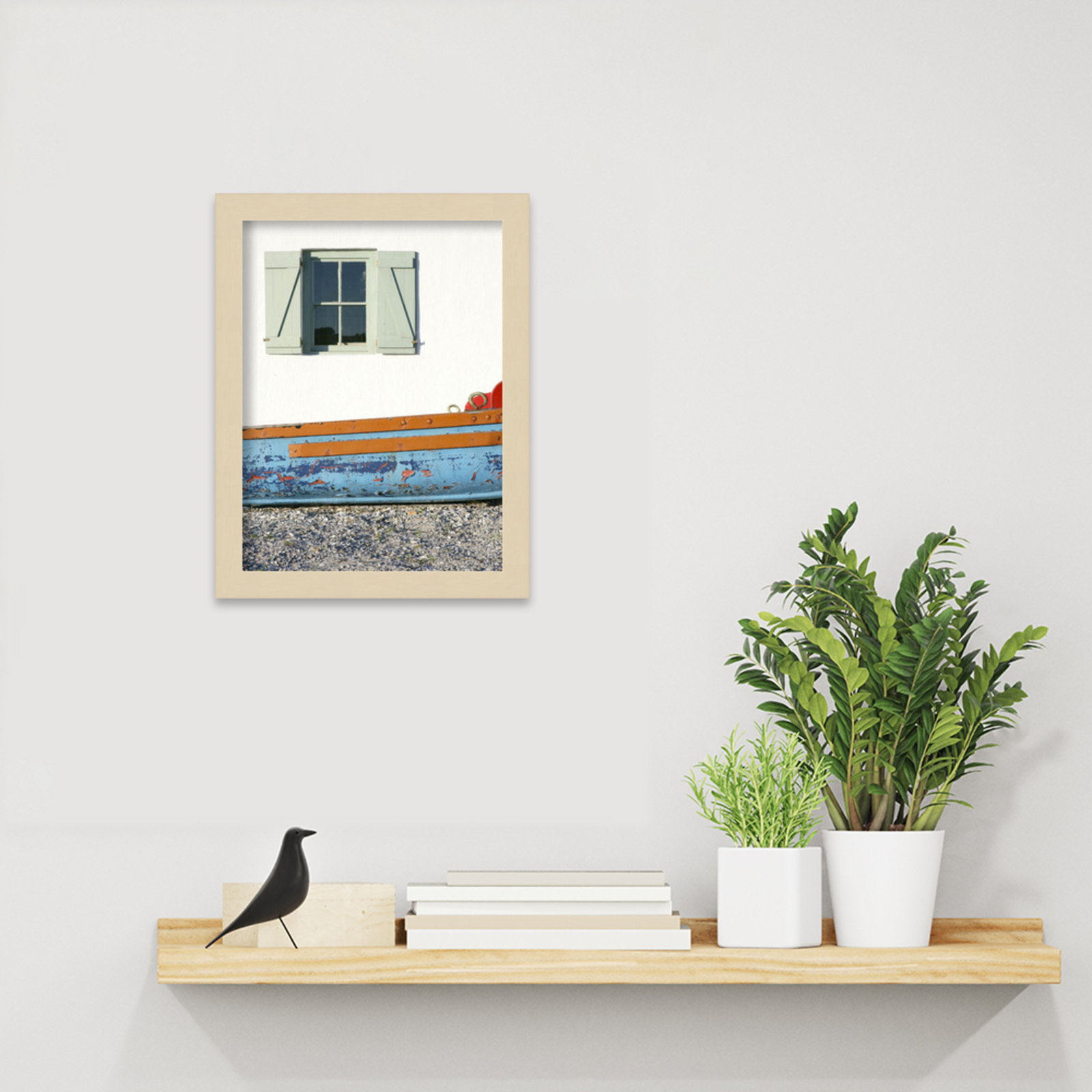 Ramey "Weskus Window" Print, Brown, 13" H x 10" W