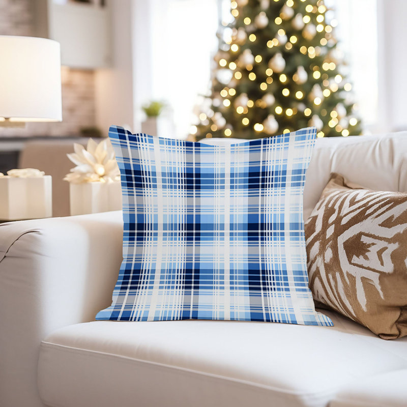Blue Winter Plaid VIII Modern