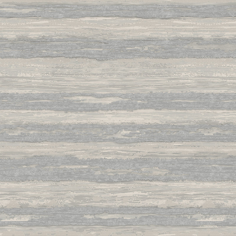 Papier peint brillant à rayures horizontales brillant, Gris