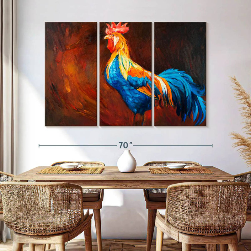 Brampt Rooster Chicken, 42" H x 65" W