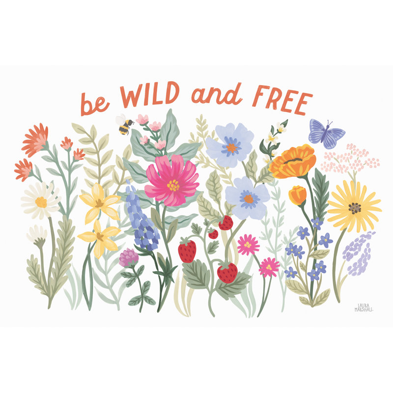 Wild Meadow I 1 Piece Wrapped Canvas Wall Art, 20cm H x 30cm W 3.8cm D