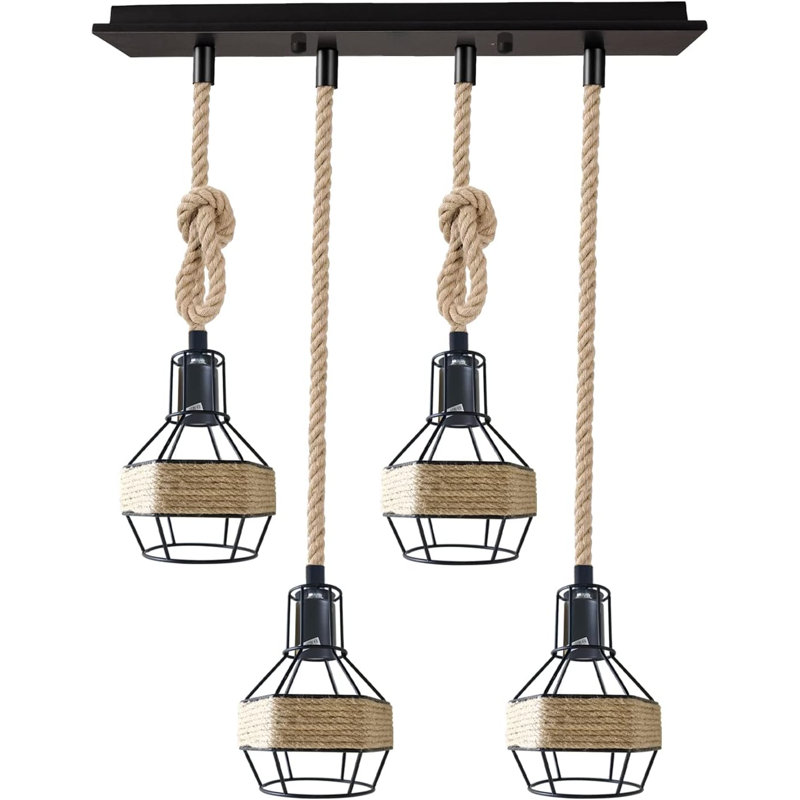 4 - Light Black Kitchen Island Pendant