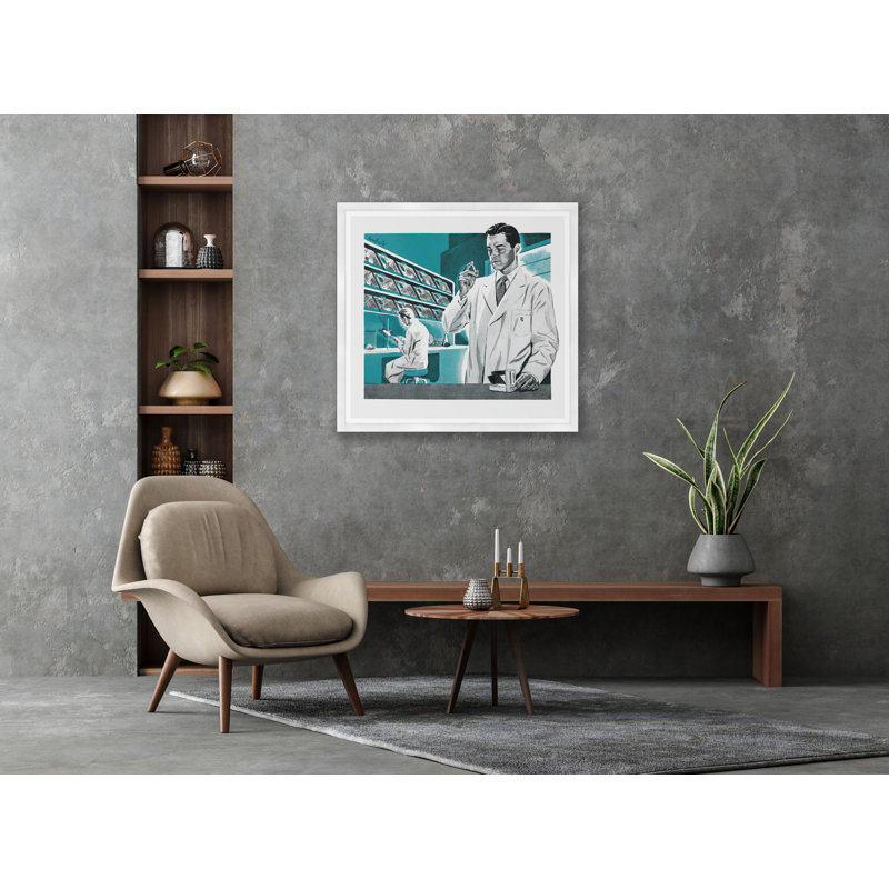 Pharmacy Print, White Framed