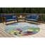 Tapis bleu touffeté à la main Hemsworth-903097410