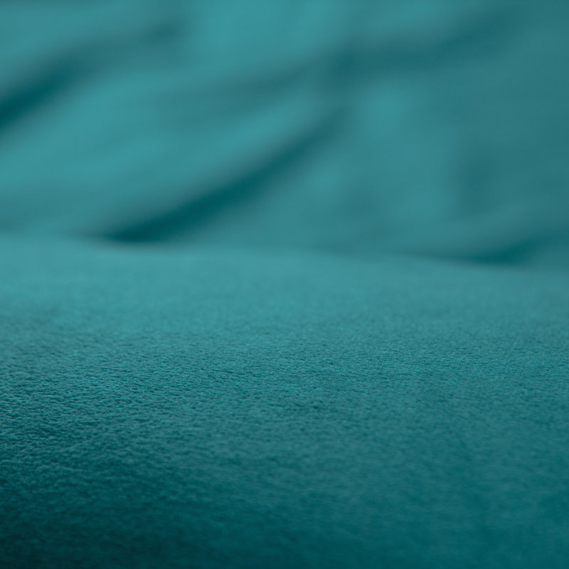 Ensemble de housse de couette réversible en velours Chanasya, Bleu sarcelle foncée