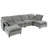Elysara Modular Sleeper Sofa Convertible Sectional-594488098-571060686