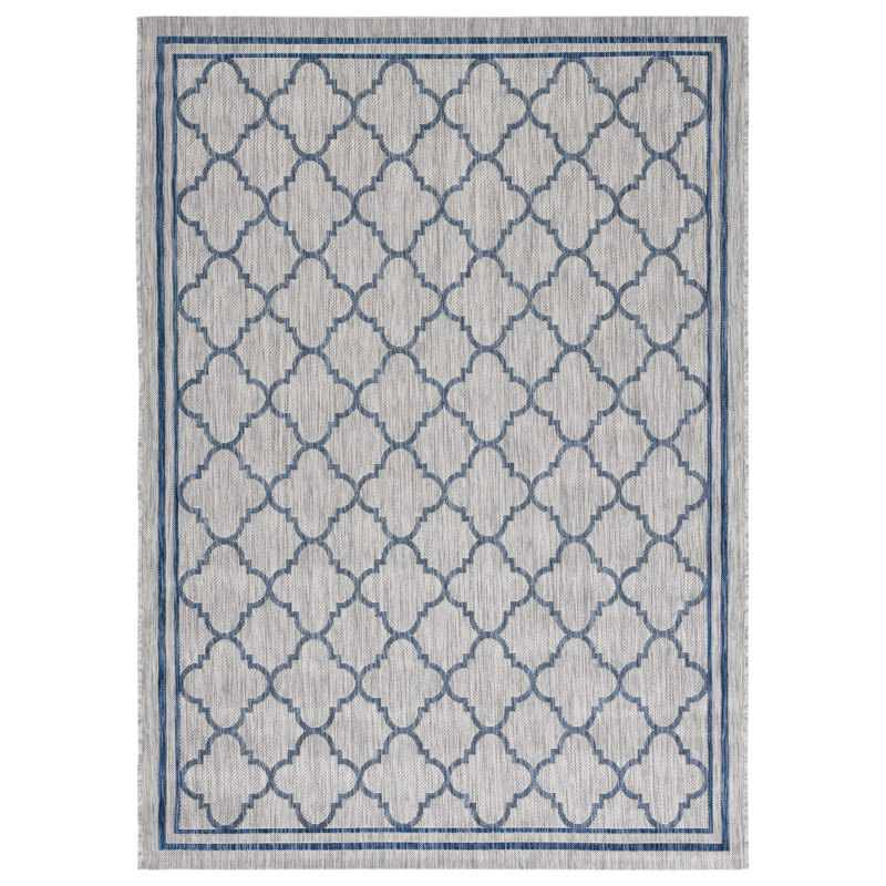 Alminus Performance Geometric Indoor/Outdoor Area Rug, Rectangle 2' x 3'7"