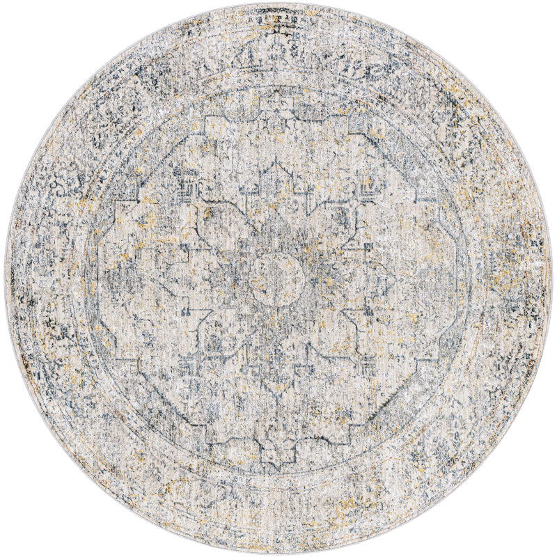 Diera Oriental Indoor Rug, Round 5'3"