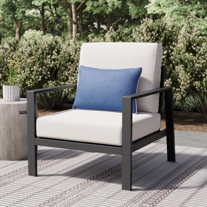 Townsend Patio Chair with Sunbrella® Cushions, Sunbrella Canvas Natural