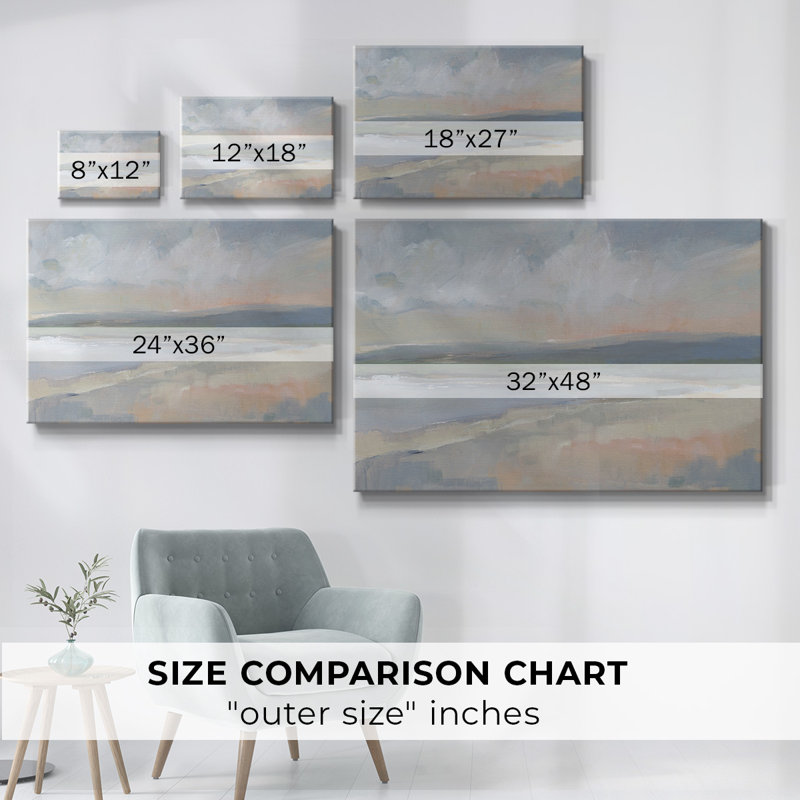 Coastal Study I-Gallery, toile tendue, H 12 po x l 18 po