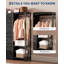 Grande commode pour chambre à coucher avec 16 tiroirs, porte-vêtements et tablettes de rangement, commode de rangement pour vêtements-208511844