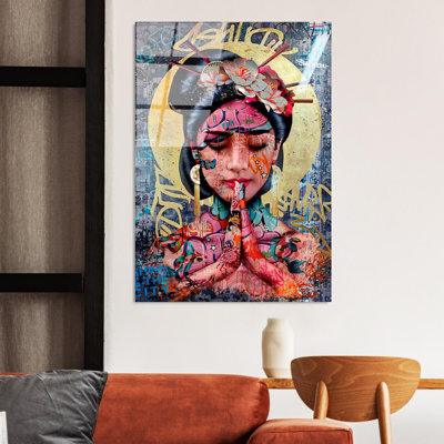 Stunning Tempered Glass Wall Art Painting, 27.6 x 39.4 inches | 100% Tempered Glass, Thickness: 0.16 inches | Elegant Home Decor for Living Room or Office, Durable & Easy to Clean, Perfect Gift Idea