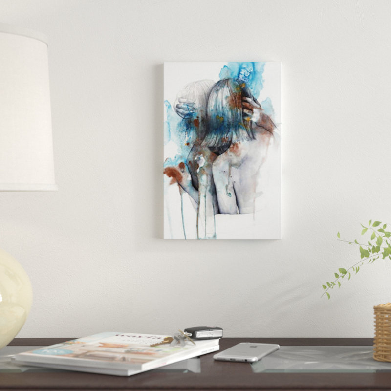 « isolophobia », impression sur toile, H 12 po x l 8 po x P 0,75 po, Toile tendue, Pas de tapis