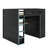 Full Size Wood Loft Bed With Desk,Wardrobe And RGB LED Light-1674237957