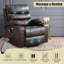 Fauteuil de massage Power Lift avec chauffage à la taille, fauteuil inclinable avec port USB, poche latérale et porte-gobelet-1365045310