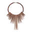 13 po x 3 po x 18 po, décoration murale de style tribal en bois brun avec collier perlé