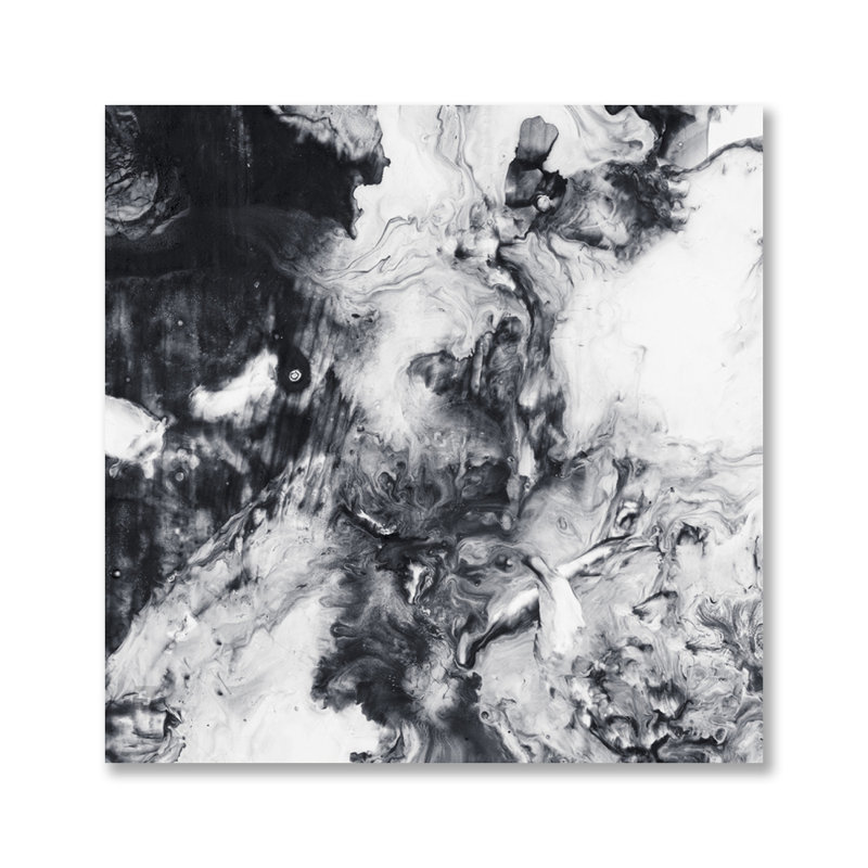 Flurry - Peinture sans cadre, H 24 po x l 24 po, Aluminium