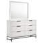 Commode 6 tiroirs avec miroir Kerns