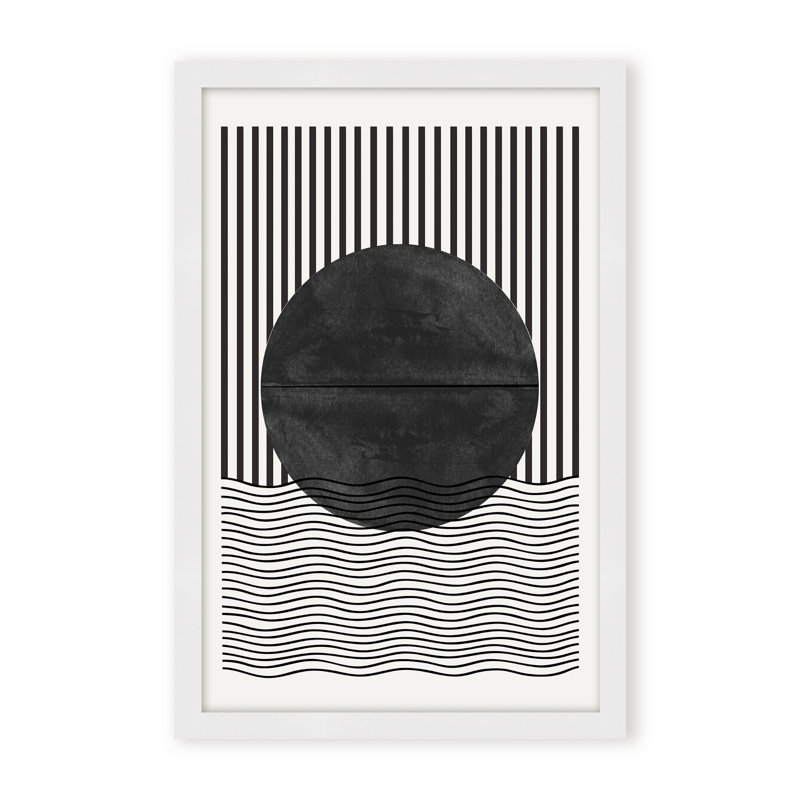 BaB No10. Print by The Miuus Studio, 48" H x 32" W x 1.125" D, Black, Framed Matted Print