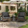Outdoor 4'' Replacement Cushion Set Back Cushion With Retaining Clip