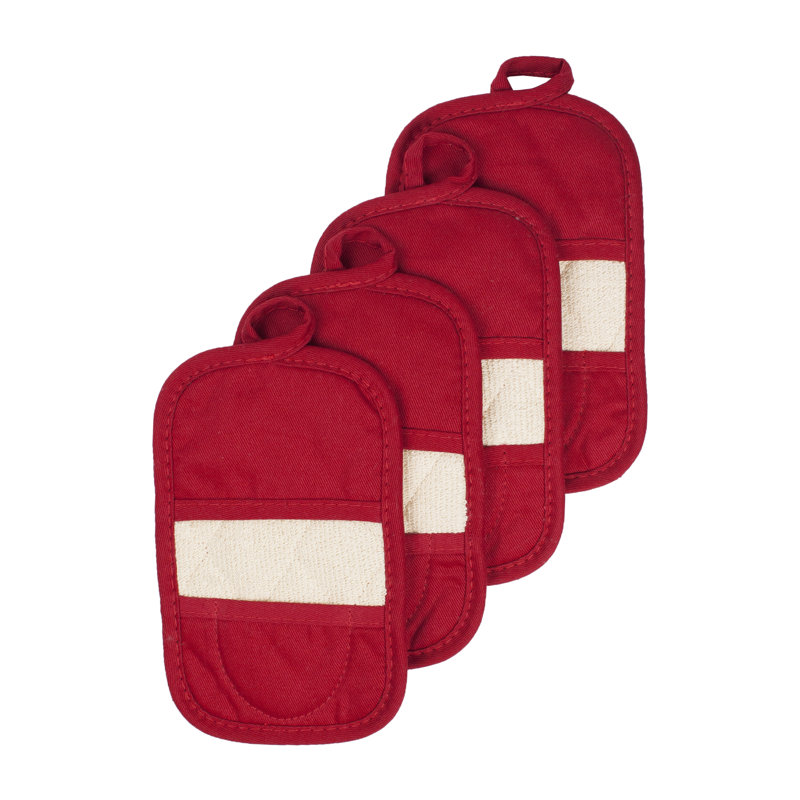 RITZ Cotton Potholder Set, Paprika
