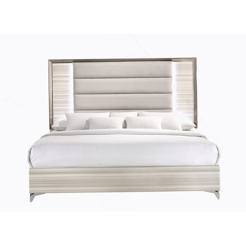 Très grand lit blanc Star avec DEL
